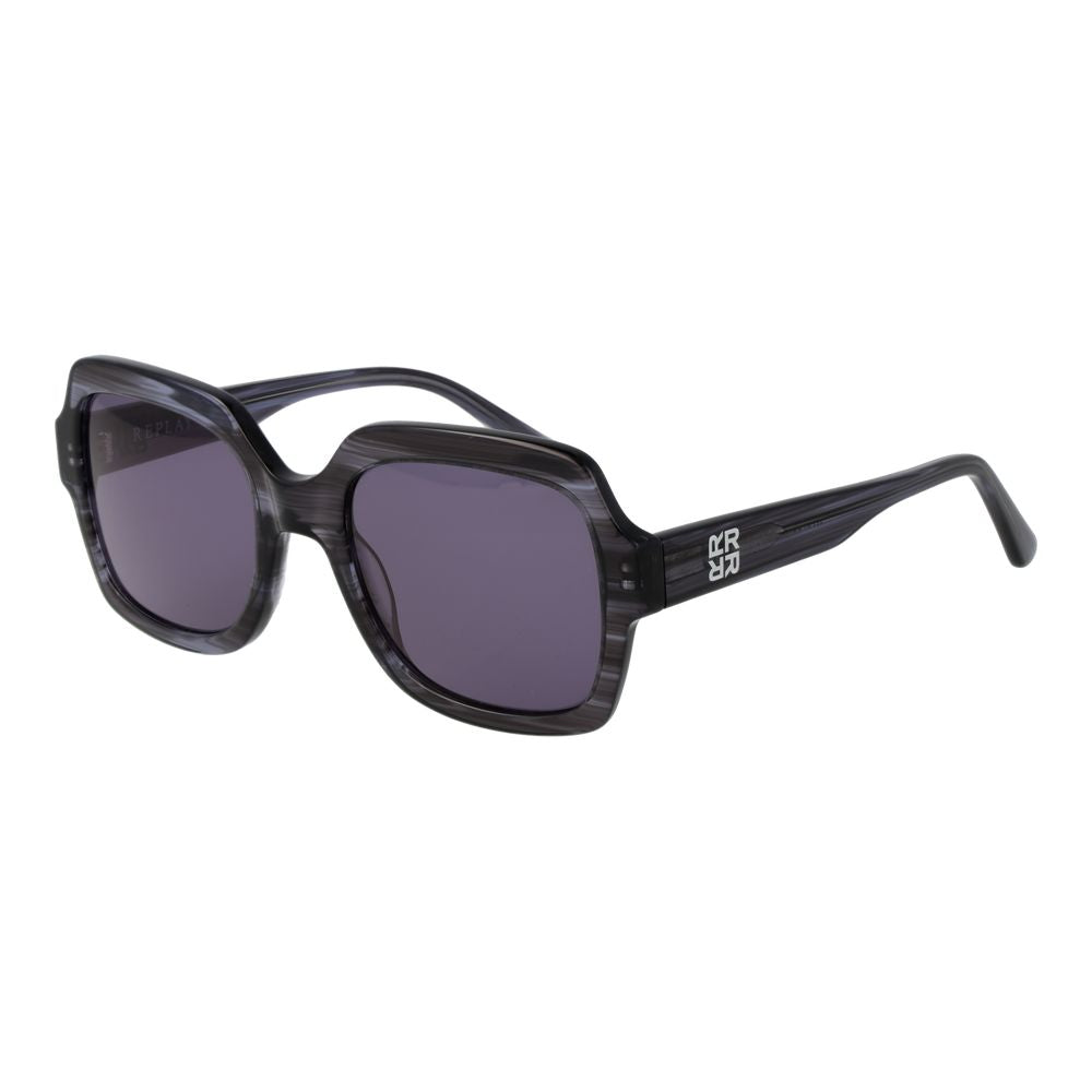 Replay Gray Plastic Sunglasses