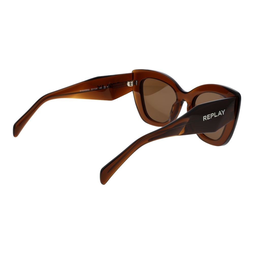 Replay Brown Acetate Sunglasses