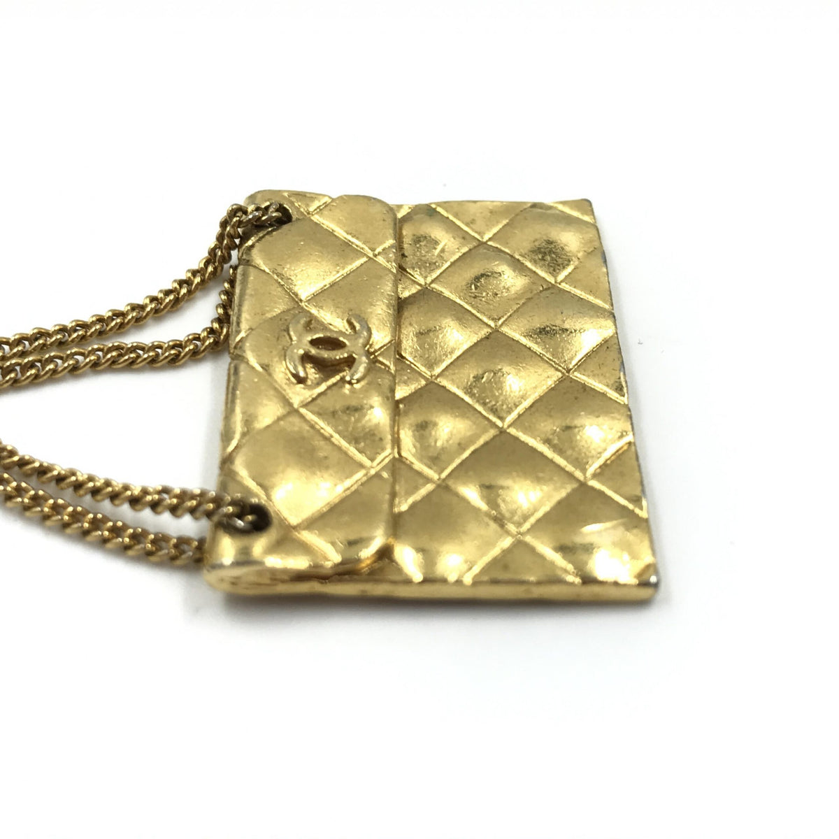 Chanel Gold Plated Bag Motif Brooch