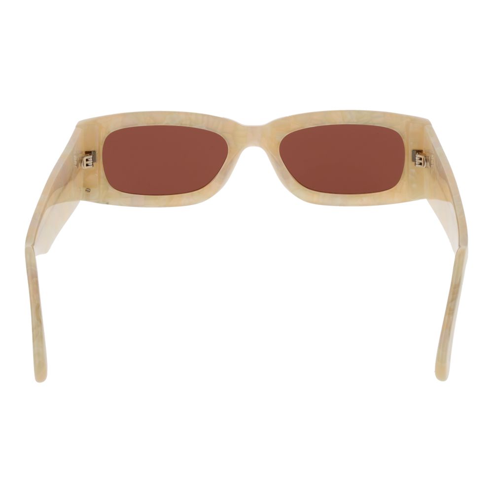 GCDS Beige Plastic Sunglasses